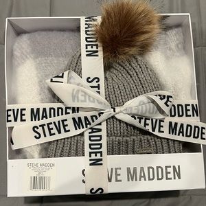 Steve Madden Women’s Beanie & Scarf Set